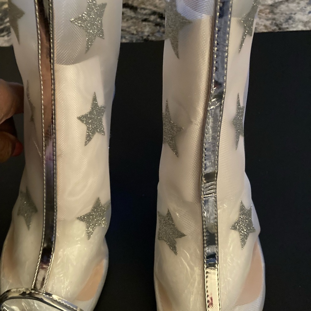Women's Glittering Star Heeled Boots